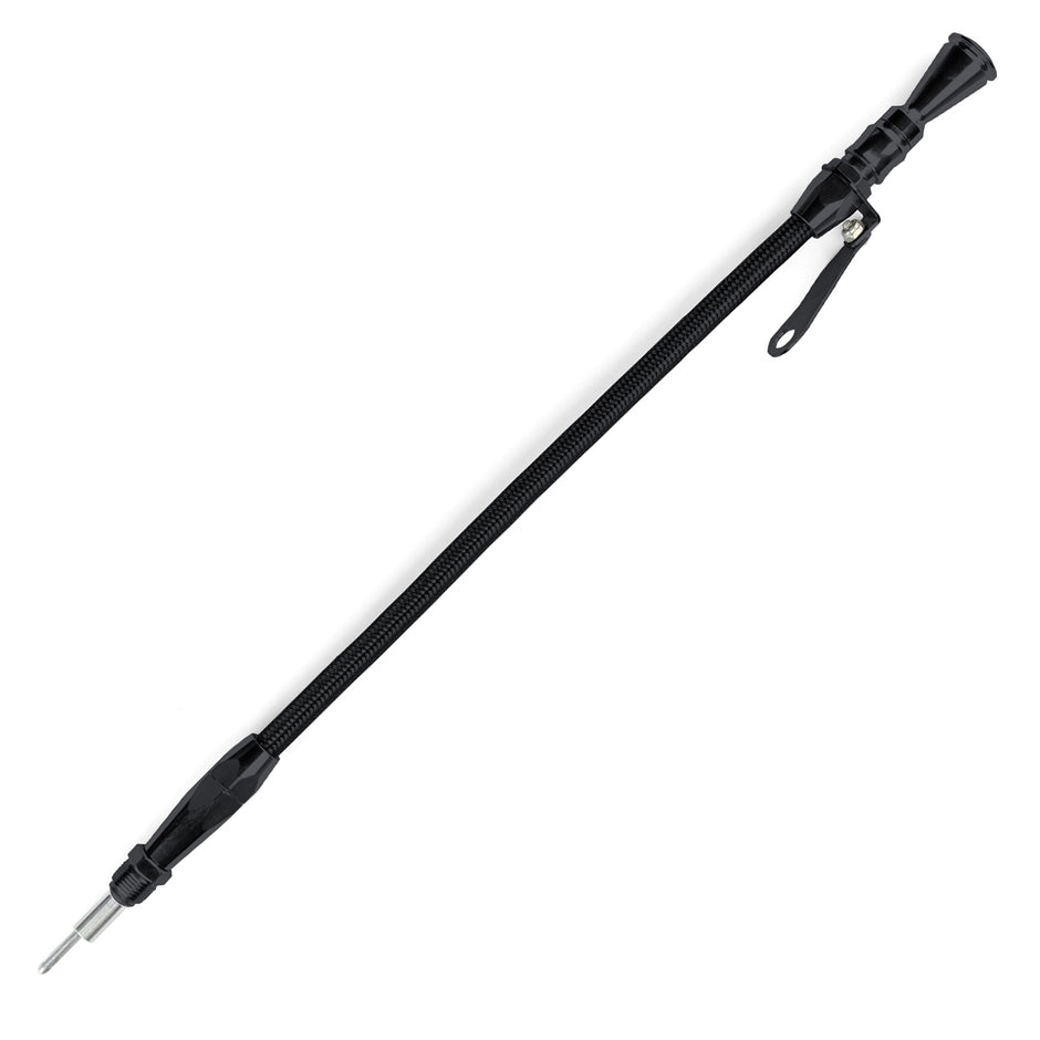 ANCHOR-TIGHT LOCKING BLACK STAINLESS ENGINE DIPSTICK FORD 351W SCREW INTO PAN 5/8"-18