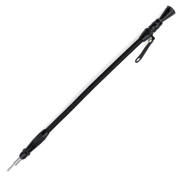 ANCHOR-TIGHT LOCKING BLACK STAINLESS ENGINE DIPSTICK FORD 351W SCREW INTO PAN 5/8"-18