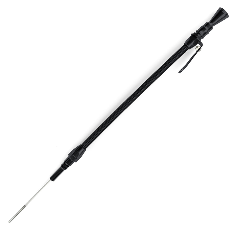 ANCHOR-TIGHT LOCKING BLACK STAINLESS ENGINE DIPSTICK CHEVY 502 BIG BLOCK PUSH INTO PAN