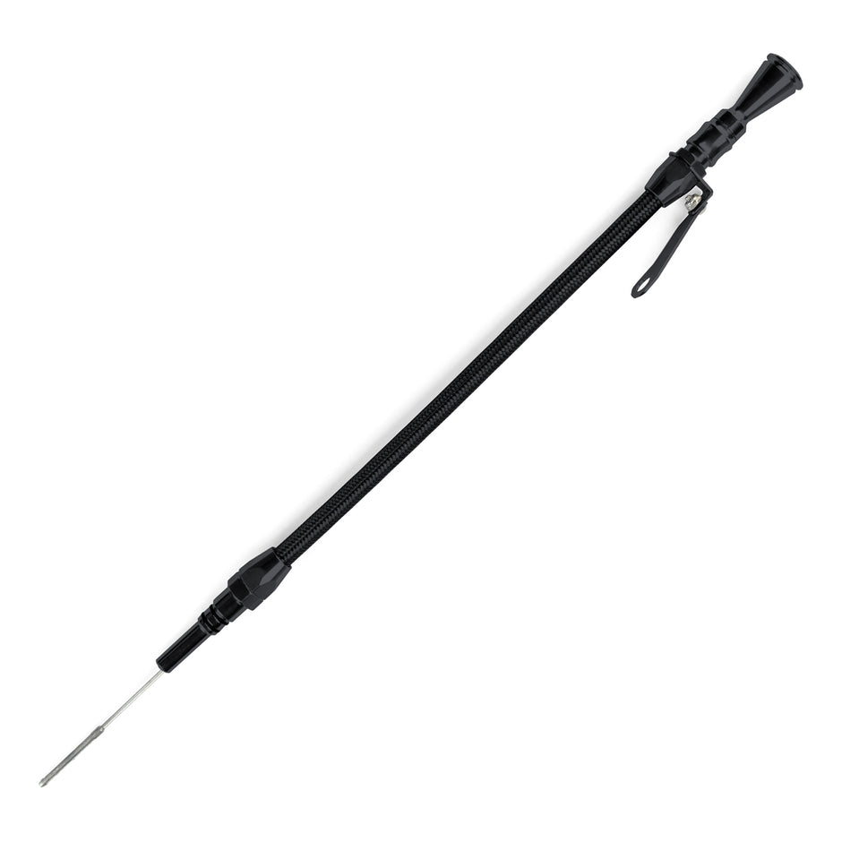 ANCHOR-TIGHT LOCKING BLACK STAINLESS ENGINE DIPSTICK 1962-67 CHEVY II V-8 283/327 PUSH INTO PASSENGER'S SIDE/FRONT SUMP