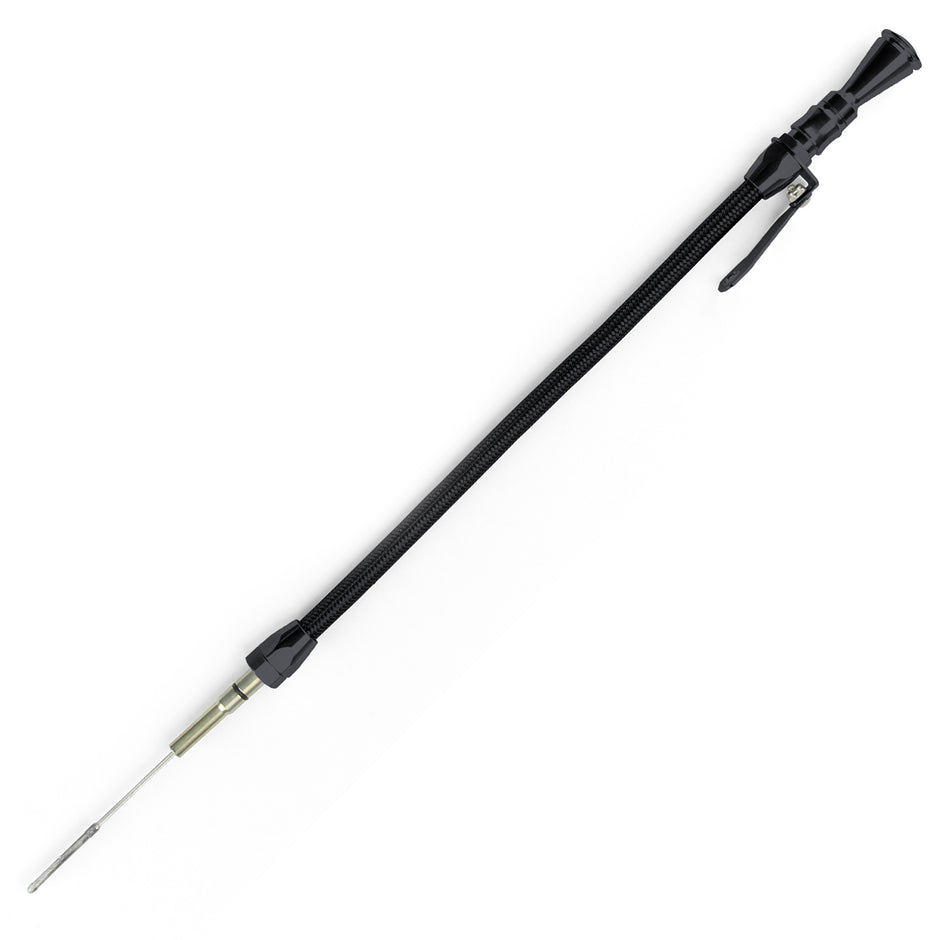 ANCHOR-TIGHT LOCKING BLACK STAINLESS ENGINE DIPSTICK 1997 & LATER GM LS1 CAR PUSH INTO BLOCK PASSENGER'S SIDE