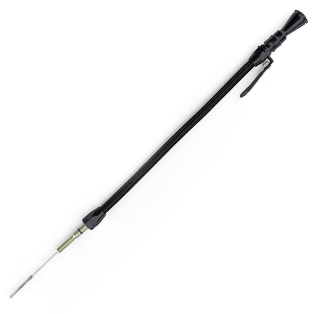 ANCHOR-TIGHT LOCKING BLACK STAINLESS ENGINE DIPSTICK 1997 & LATER GM LS1 CAR PUSH INTO BLOCK PASSENGER'S SIDE