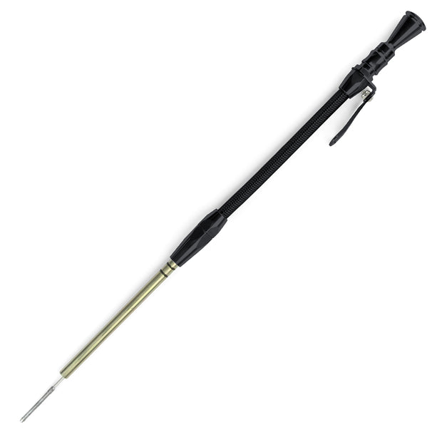 ANCHOR-TIGHT LOCKING BLACK STAINLESS ENGINE DIPSTICK 1996-2000 GM VORTEC RAM JET 350/ZZ 383 PUSH INTO BLOCK PASSENGER'S SIDE