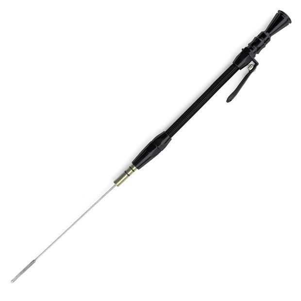 ANCHOR-TIGHT LOCKING BLACK STAINLESS ENGINE DIPSTICK EARLY FORD 289/302 THROUGH TIMING CHAIN COVER