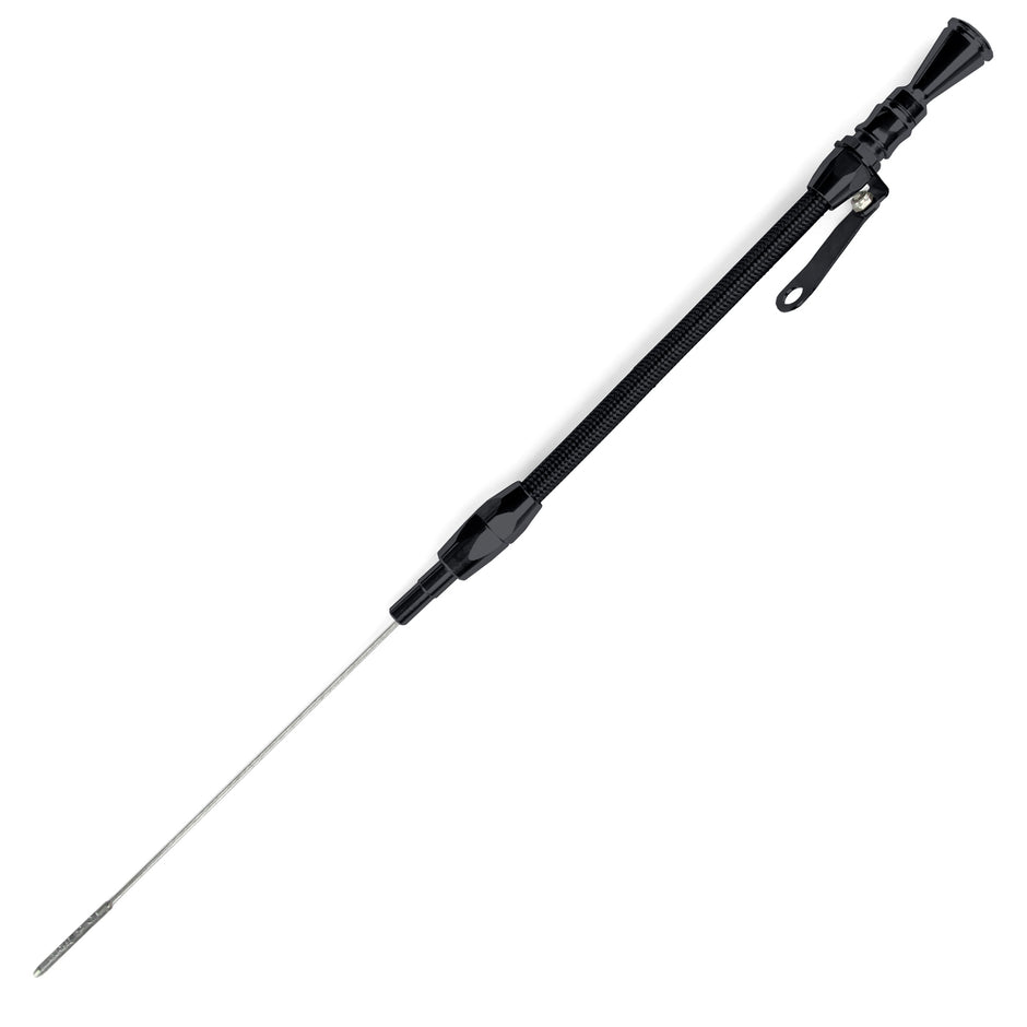 ANCHOR-TIGHT LOCKING BLACK STAINLESS ENGINE DIPSTICK FORD FE PUSH INTO BLOCK/FRONT SUMP