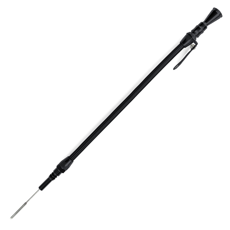 ANCHOR-TIGHT LOCKING BLACK STAINLESS ENGINE DIPSTICK FORD 302 (CRATE ONLY) PUSH INTO PAN