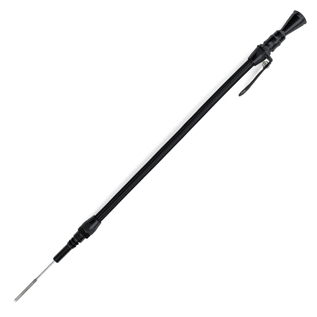 ANCHOR-TIGHT LOCKING BLACK STAINLESS ENGINE DIPSTICK FORD 302 (CRATE ONLY) PUSH INTO PAN