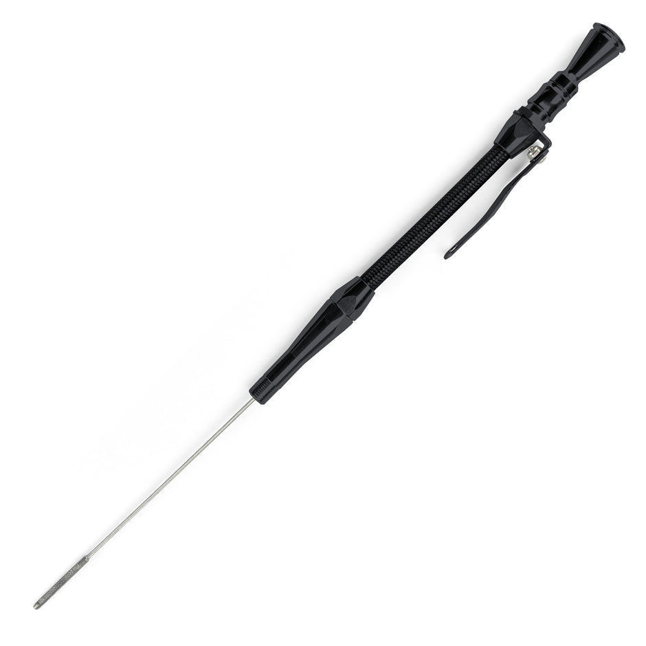 ANCHOR-TIGHT LOCKING BLACK STAINLESS ENGINE DIPSTICK 1937-53 FORD FLATHEAD V8 SCREW INTO PAN 1/2"-20