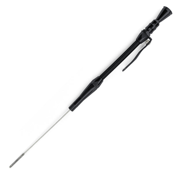 ANCHOR-TIGHT LOCKING BLACK STAINLESS ENGINE DIPSTICK 1937-53 FORD FLATHEAD V8 SCREW INTO PAN 1/2"-20