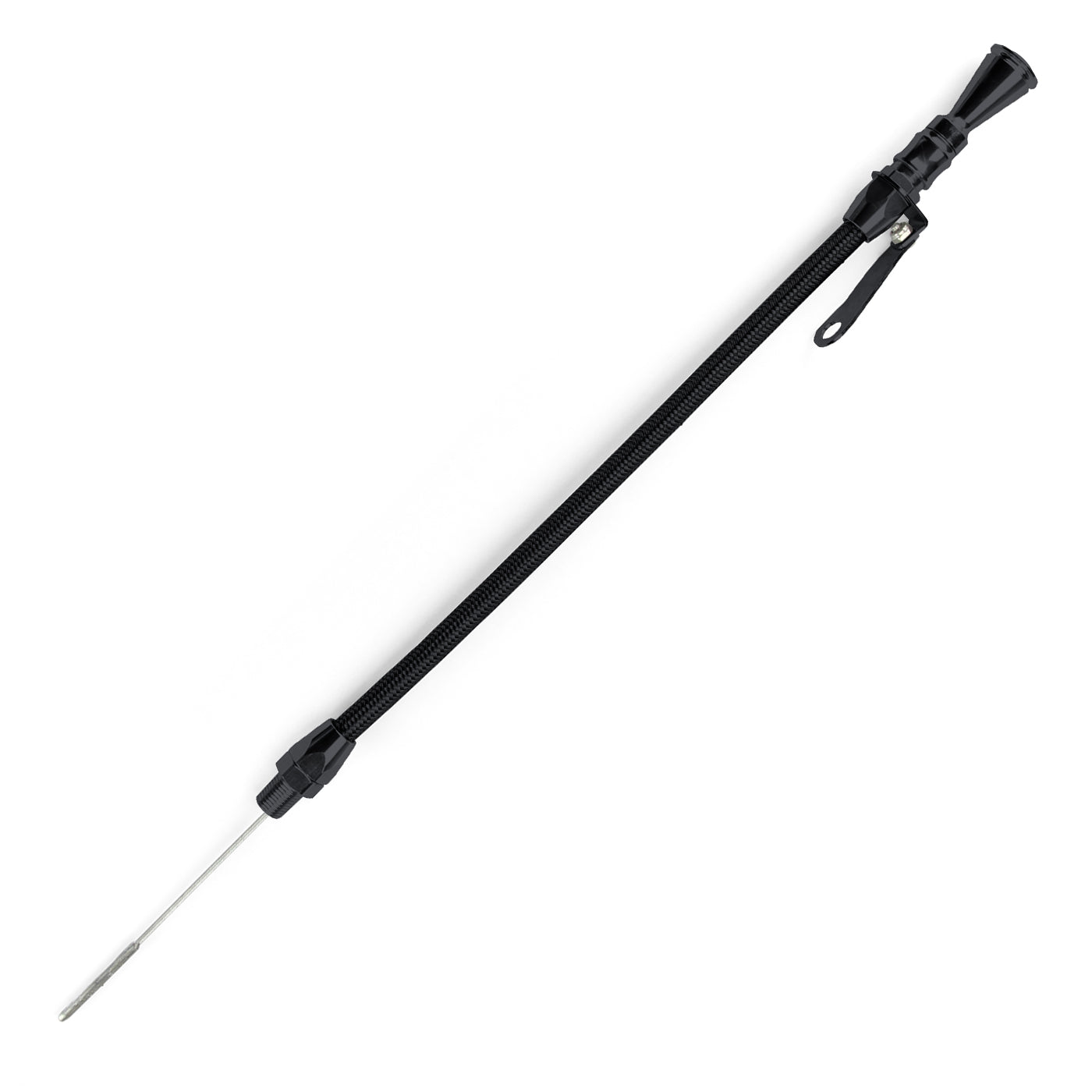 ANCHOR-TIGHT LOCKING BLACK STAINLESS ENGINE DIPSTICK UNIVERSAL 1/4