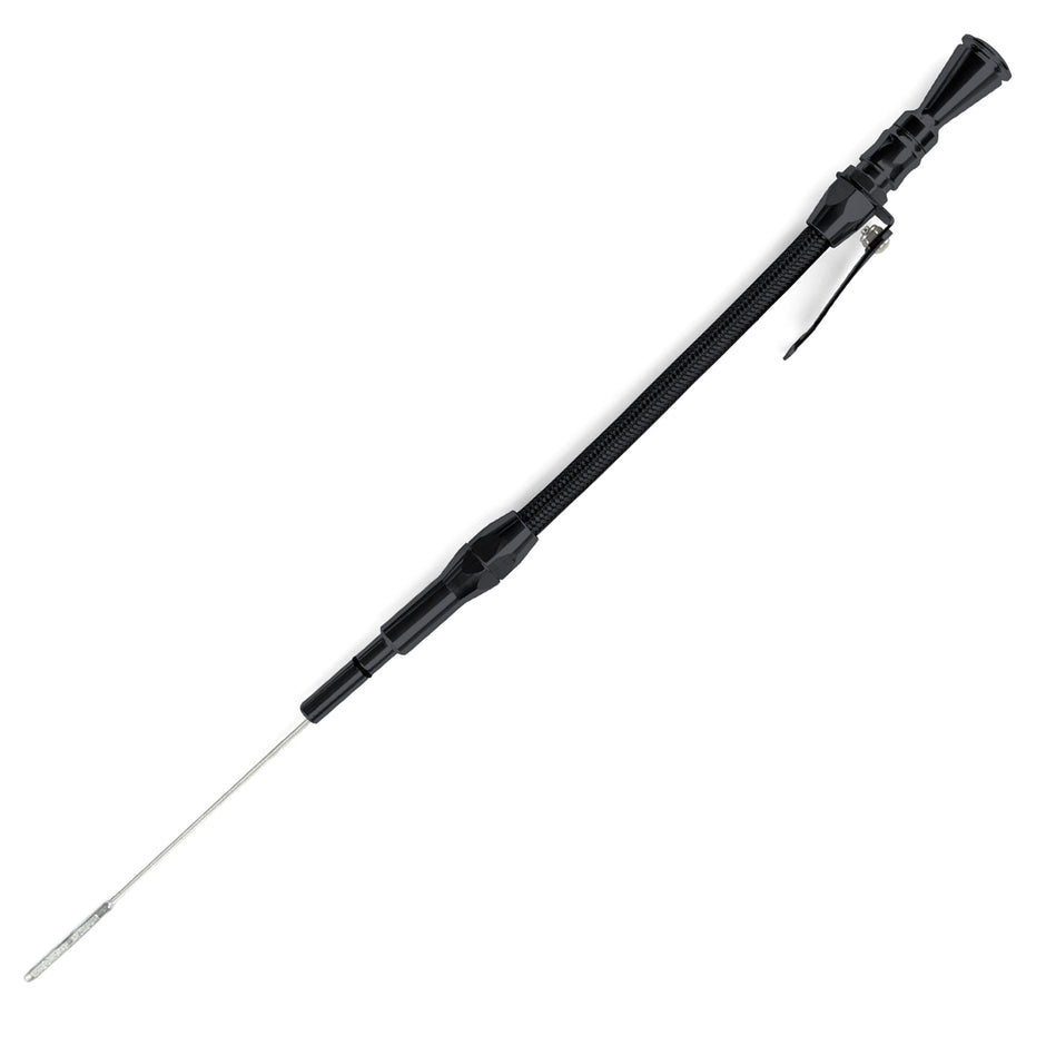 ANCHOR-TIGHT LOCKING BLACK STAINLESS ENGINE DIPSTICK DART SMALL BLOCK CHEVY SHP BLOCK