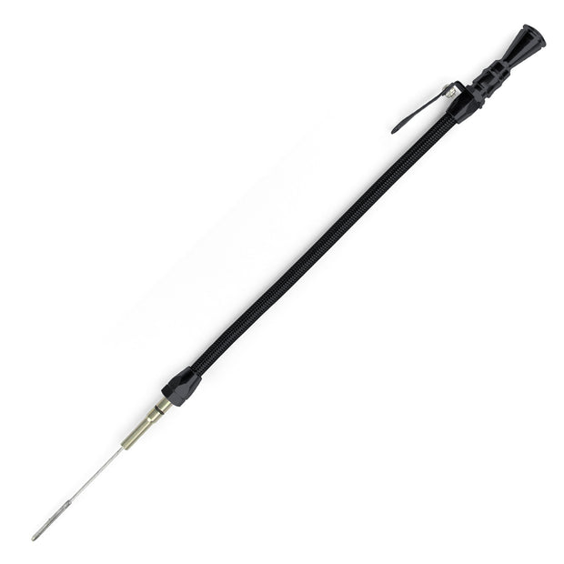 ANCHOR-TIGHT LOCKING BLACK STAINLESS ENGINE DIPSTICK 1999 & LATER GM LS SERIES TRUCK PUSH INTO BLOCK PASSENGER'S SIDE