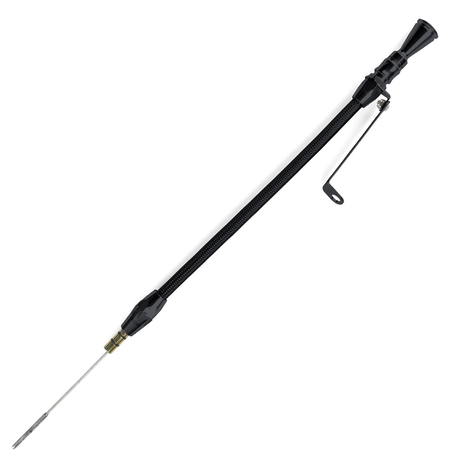 ANCHOR-TIGHT LOCKING BLACK STAINLESS ENGINE DIPSTICK BIG BLOCK MOPAR FRONT SUMP