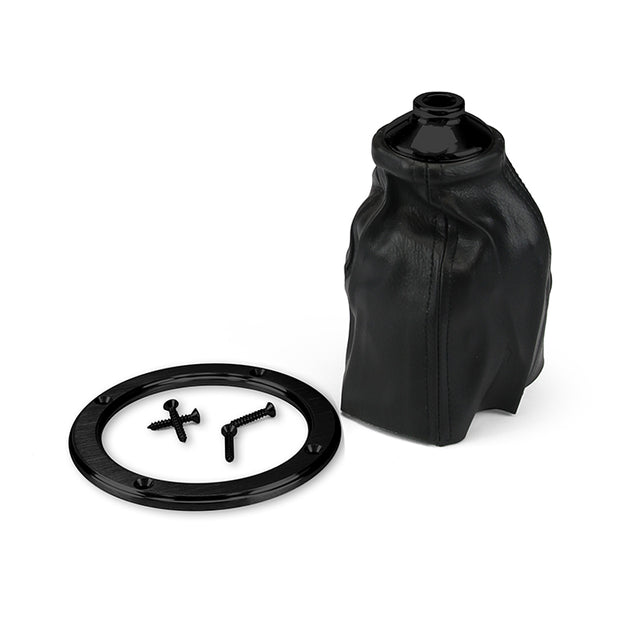 CLASSIC ROUND BLACK BILLET SHIFTER BOOT & RING