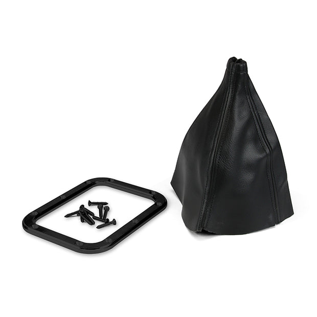 RECTANGULAR BLACK BILLET SHIFTER BOOT & RING