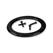 ROUND BLACK BILLET SHIFTER BOOT RING