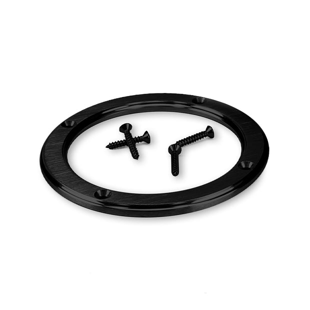 ROUND BLACK BILLET SHIFTER BOOT RING