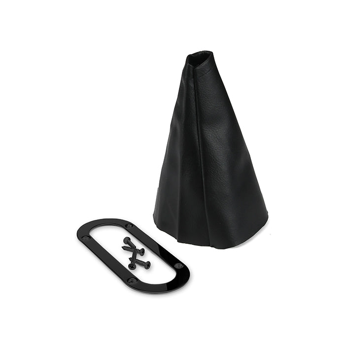 BLACK STAINLESS TRANS MOUNT HANDBRAKE BOOT & RING