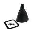 RECTANGULAR BLACK STAINLESS SHIFTER BOOT & RING