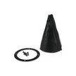 ROUND BLACK STAINLESS SHIFTER BOOT & RING