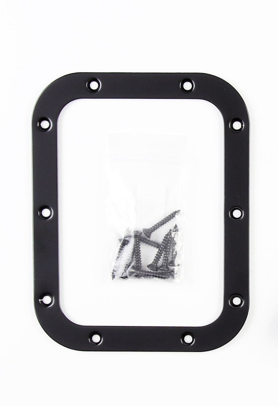 RECTANGULAR BLACK STAINLESS SHIFTER BOOT RING