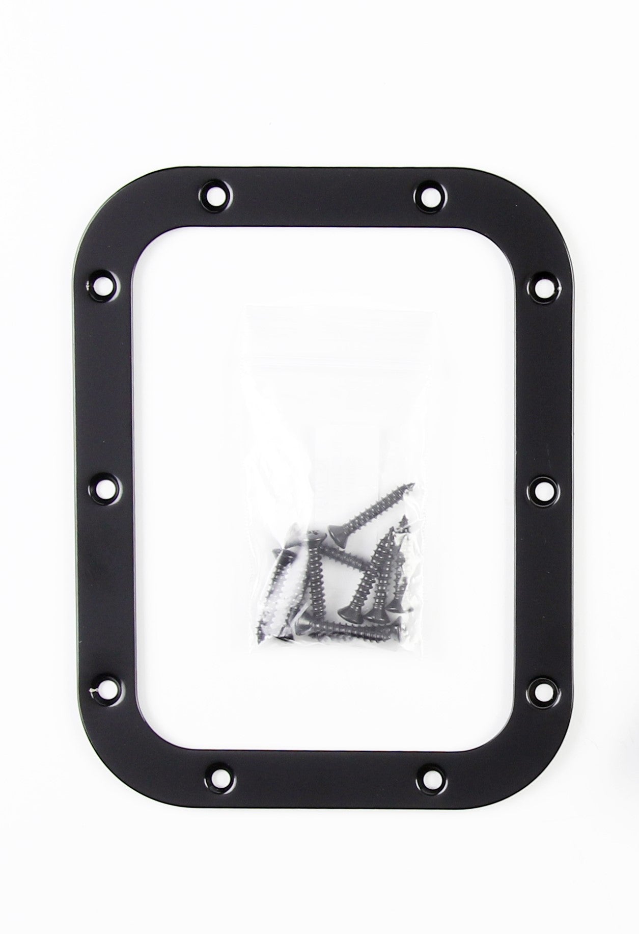 RECTANGULAR BLACK STAINLESS SHIFTER BOOT RING