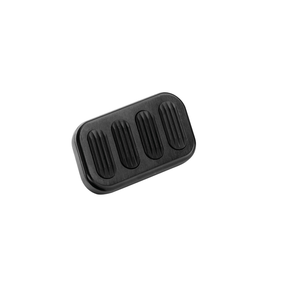 BLACK BRAKE PEDAL PAD WITH RUBBER INSERT