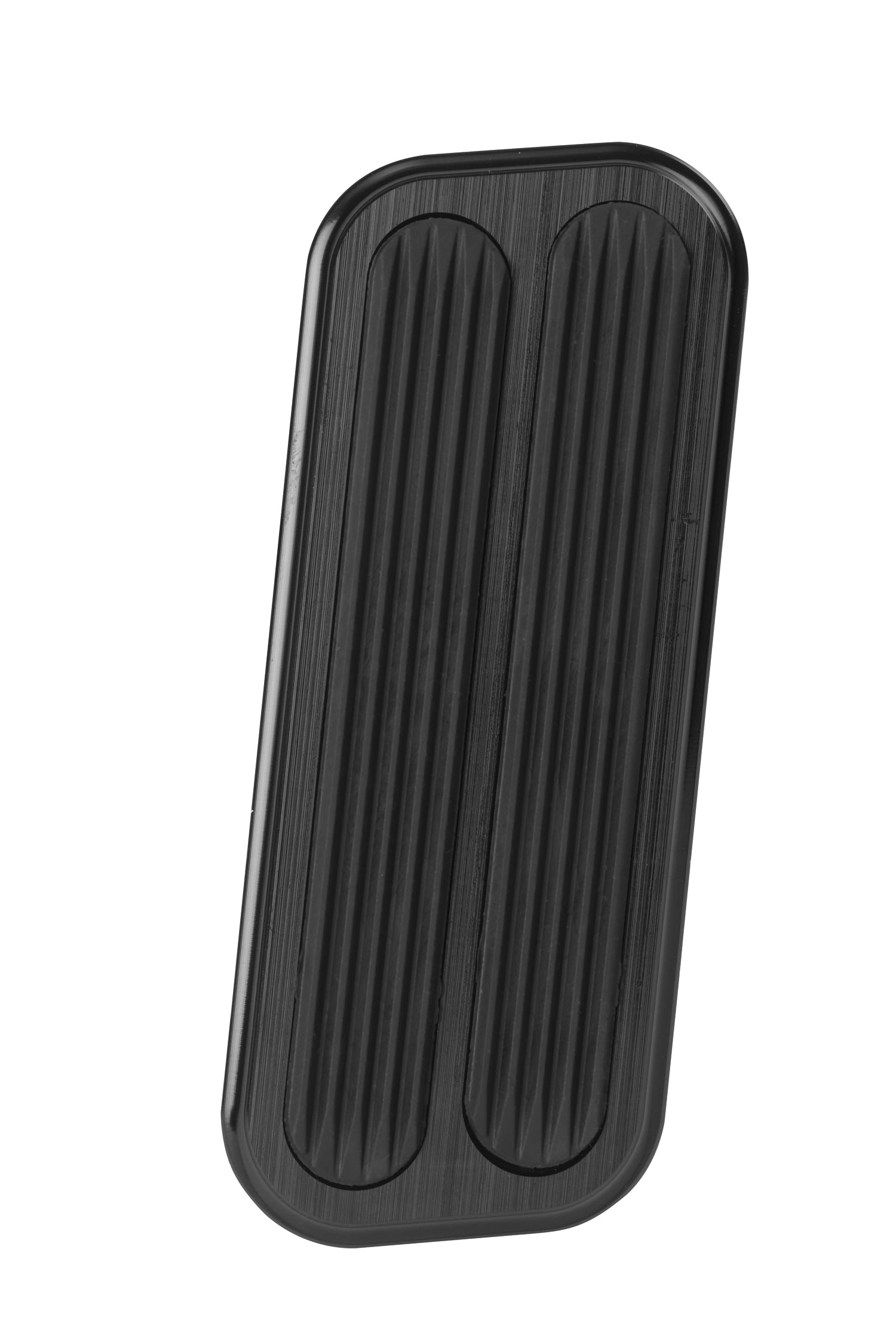 BLACK THROTTLE PEDAL PAD FOR '73-'98 CHEVY TRUCK WITH RUBBER INSERT