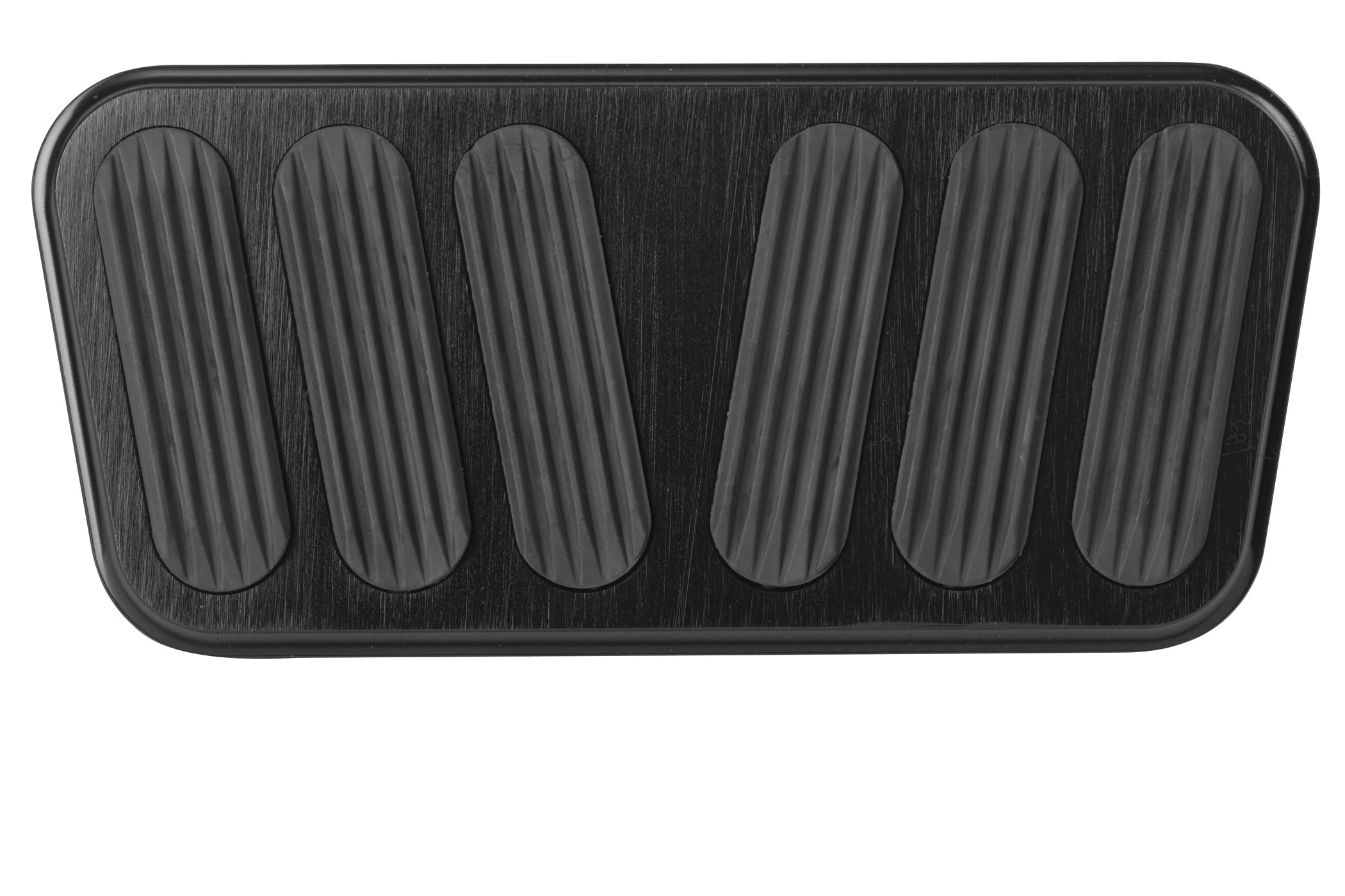 BLACK AUTO BRAKE PEDAL PAD FOR '73-'75 CHEVY TRUCK WITH RUBBER INSERT