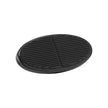 XL OVAL BLACK BRAKE PEDAL PAD WITH RUBBER INSERT