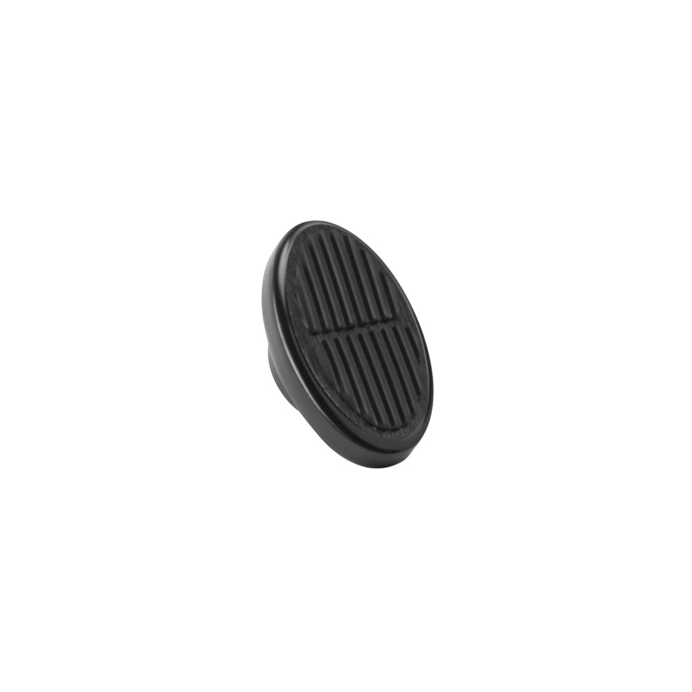 STANDARD OVAL BLACK DIMMER COVER WITH RUBBER INSERT
