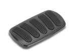 CURVED BLACK AUTO BRAKE PEDAL PAD FOR '62-'67 CHEVY II/NOVA WITH RUBBER INSERT