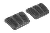 CURVED BLACK BRAKE/CLUTCH PEDAL PADS FOR '67-'81 CAMARO/FIREBIRD WITH RUBBER INSERT (PAIR)