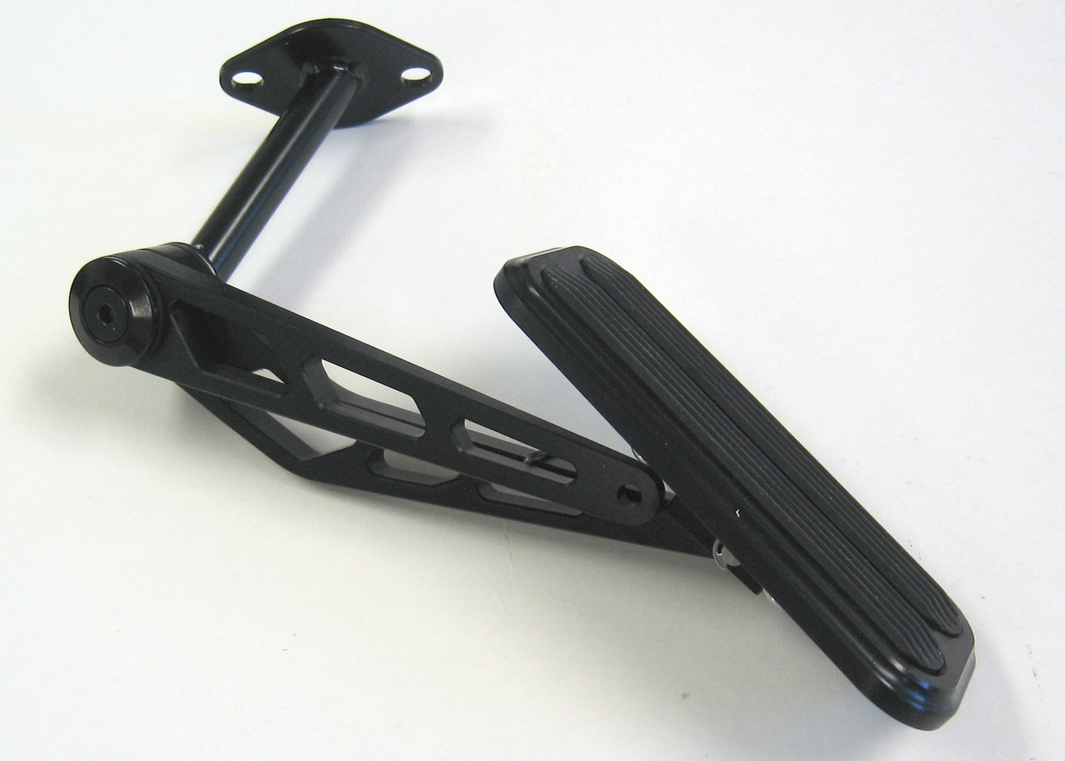 BLACK THROTTLE ASSEMBLY FOR '68-'72 CHEVY II/NOVA WITH RUBBER INSERT