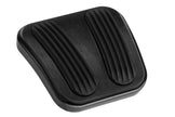 CURVED BLACK E-BRAKE PEDAL PAD FOR '69-'74 CHEVY II/NOVA WITH RUBBER INSERT