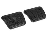 CURVED BLACK BRAKE/CLUTCH PEDAL PADS FOR '67-'72 C-10 TRUCK (PAIR)