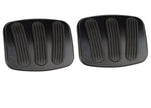 CURVED BLACK BRAKE/CLUTCH PEDAL PADS FOR '76-'77 BRONCO (PAIR)