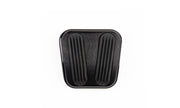 CURVED BLACK E-BRAKE PEDAL PAD FOR '60-'66 C-10 TRUCK WITH RUBBER INSERT