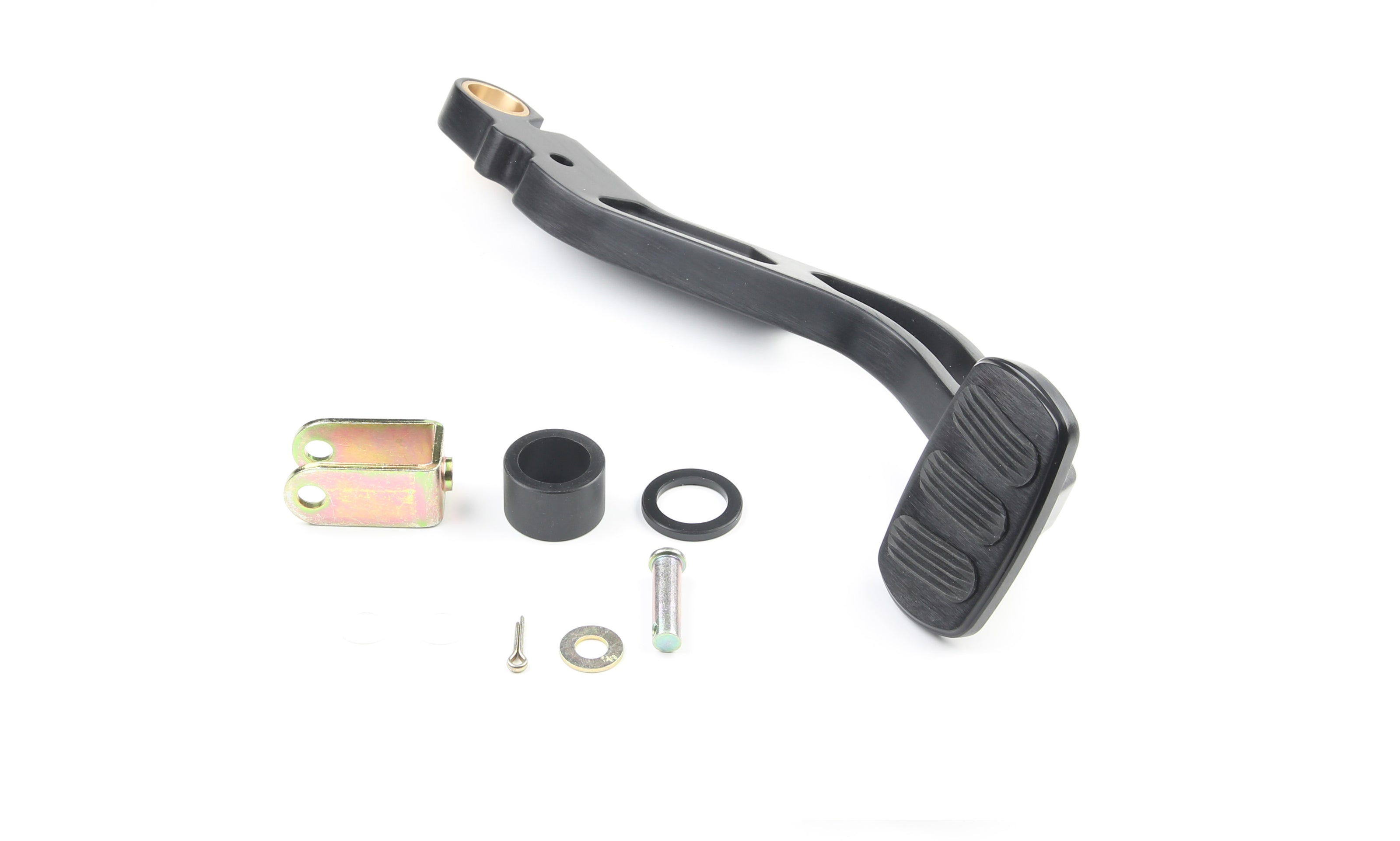 BLACK BRAKE ARM FOR '55-57 CHEVY WITH AUTO NON-POWER BRAKE PEDAL PAD