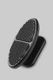 OVAL BLACK FOOT REST WITH RUBBER INSERT