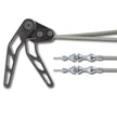 BLACK HI-TECH STAINLESS COMBINATION HOOD & TRUNK CABLE KIT