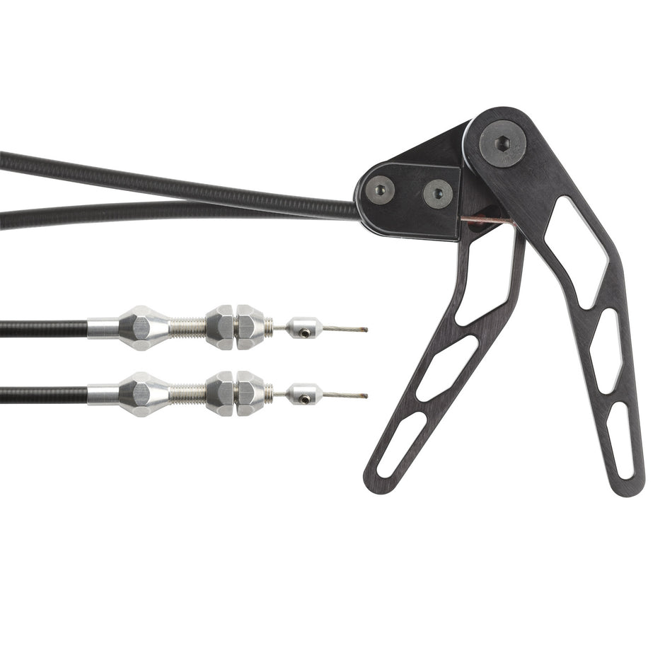 BLACK UNIVERSAL COMBINATION HOOD & TRUNK CABLE KIT FOR RIGHT HAND DRIVE