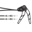 BLACK UNIVERSAL COMBINATION HOOD & TRUNK CABLE KIT FOR RIGHT HAND DRIVE