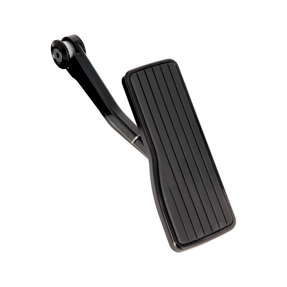 RESTOMOD BLACK THROTTLE PEDAL PAD HORIZONTAL GROOVE INSERT