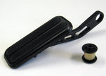 XL BLACK THROTTLE PEDAL FOR LOKAR DRIVE-BY-WIRE WITH RUBBER INSERT