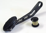 MINI OVAL BLACK THROTTLE PEDAL FOR LOKAR DRIVE-BY-WIRE WITH RUBBER INSERT