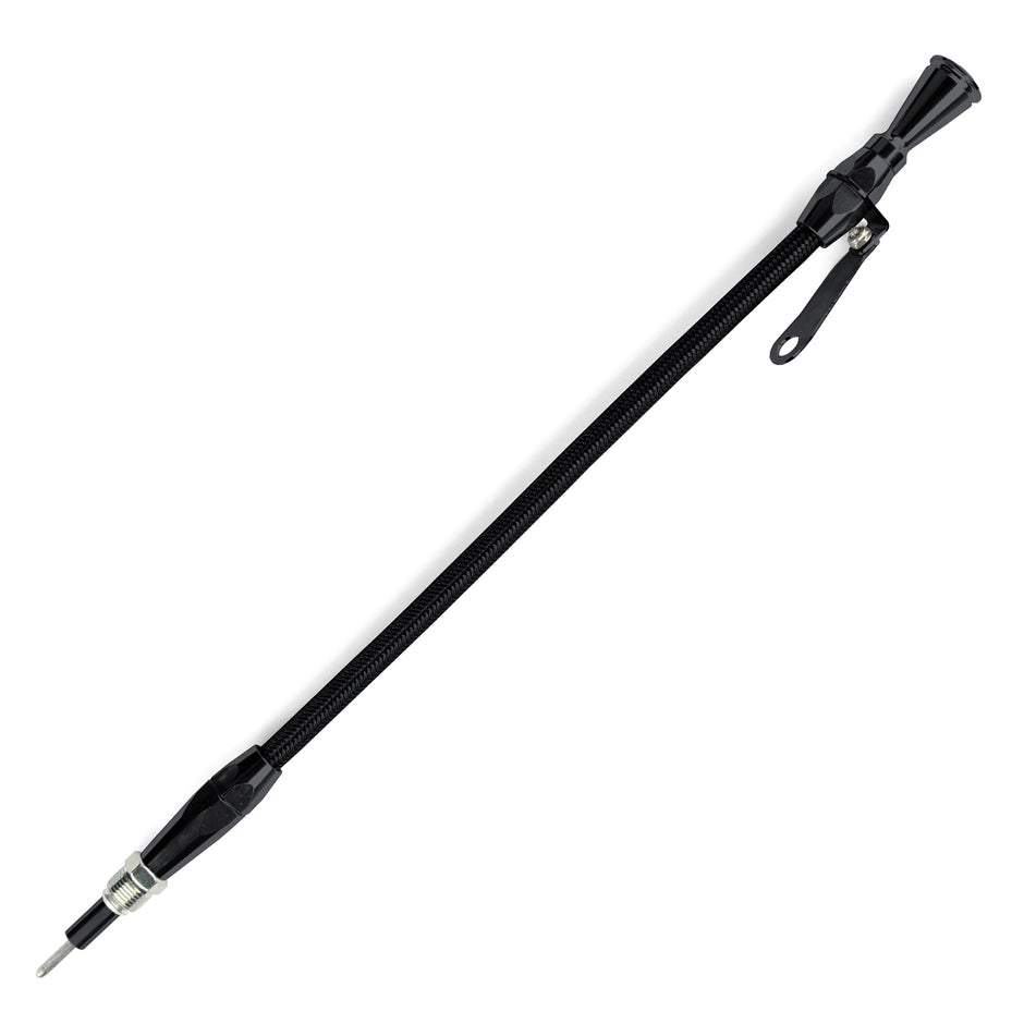 HI-TECH FLEXIBLE BLACK STAINLESS ENGINE DIPSTICK FORD 351W SCREW INTO PAN 5/8"-18