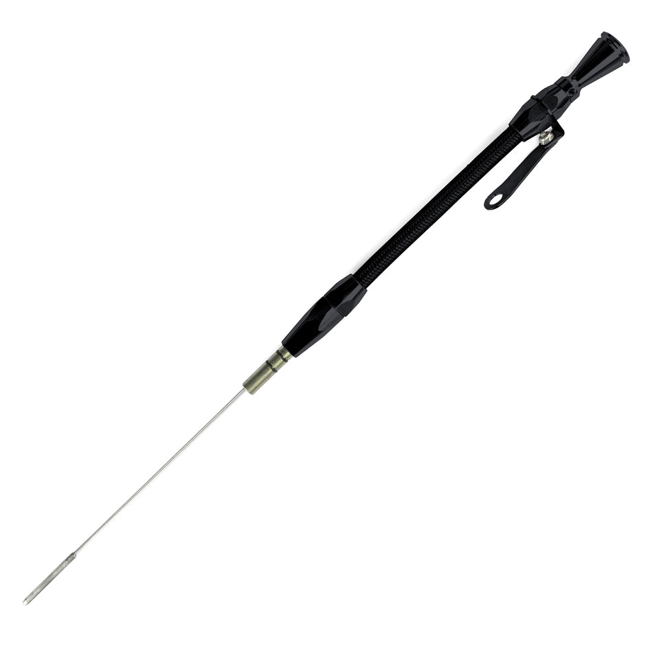 HI-TECH FLEXIBLE BLACK STAINLESS ENGINE DIPSTICK EARLY FORD 289/302 THROUGH TIMING CHAIN COVER