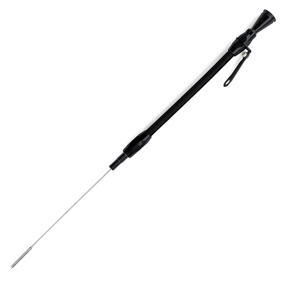 HI-TECH FLEXIBLE BLACK STAINLESS ENGINE DIPSTICK FORD FE PUSH INTO BLOCK/FRONT SUMP