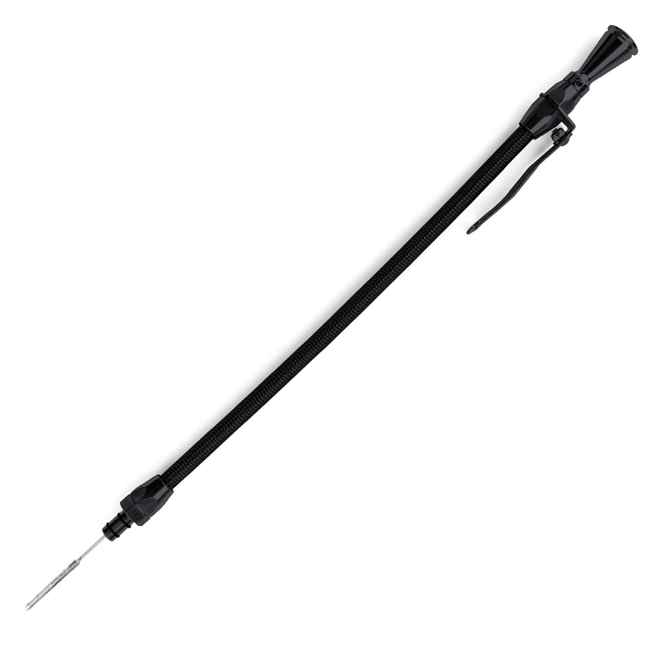 HI-TECH FLEXIBLE BLACK STAINLESS ENGINE DIPSTICK 5.7L/6.1L HEMI PUSH INTO PAN PASSENGER'S SIDE/FRONT SUMP CAR PAN